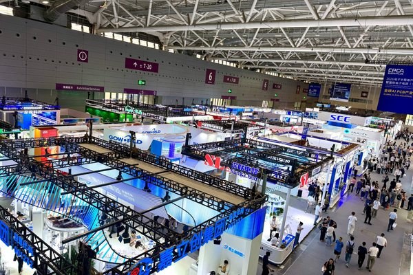 Exhibition booths including SCC and Multek at CPCA Show Plus 2026