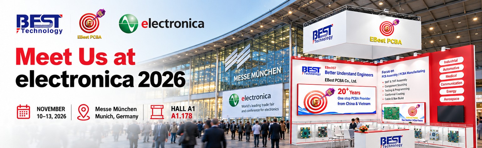 Meet EBest Circuit at electronica 2026 Munich, Hall A1 Booth 178