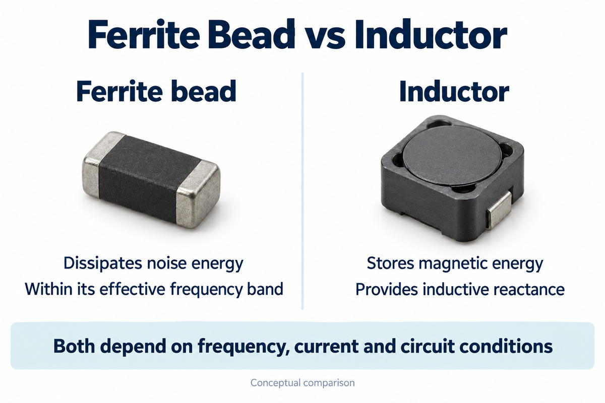 ferrite bead vs inductor