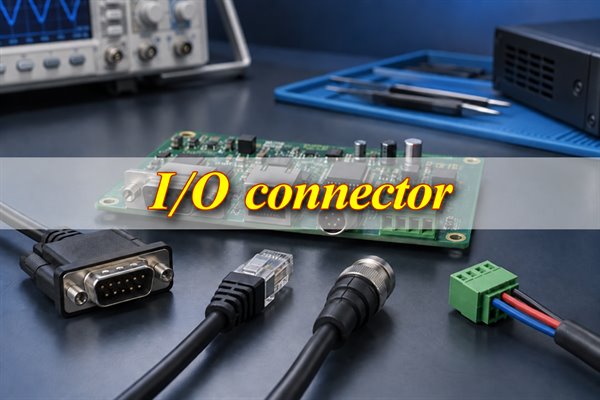 I/O connector, PCB interfaces linking cables and external equipment