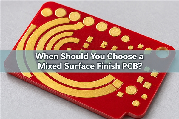 Mixed surface finish PCB concept with separate contact and solder-pad regions