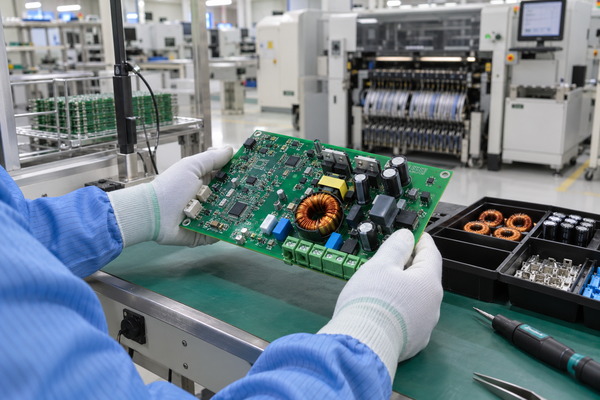 Solar Panel PCB Board, mixed SMT and through-hole assembly inspection for a solar power PCBA