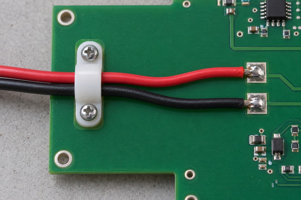 soldering wires to PCB