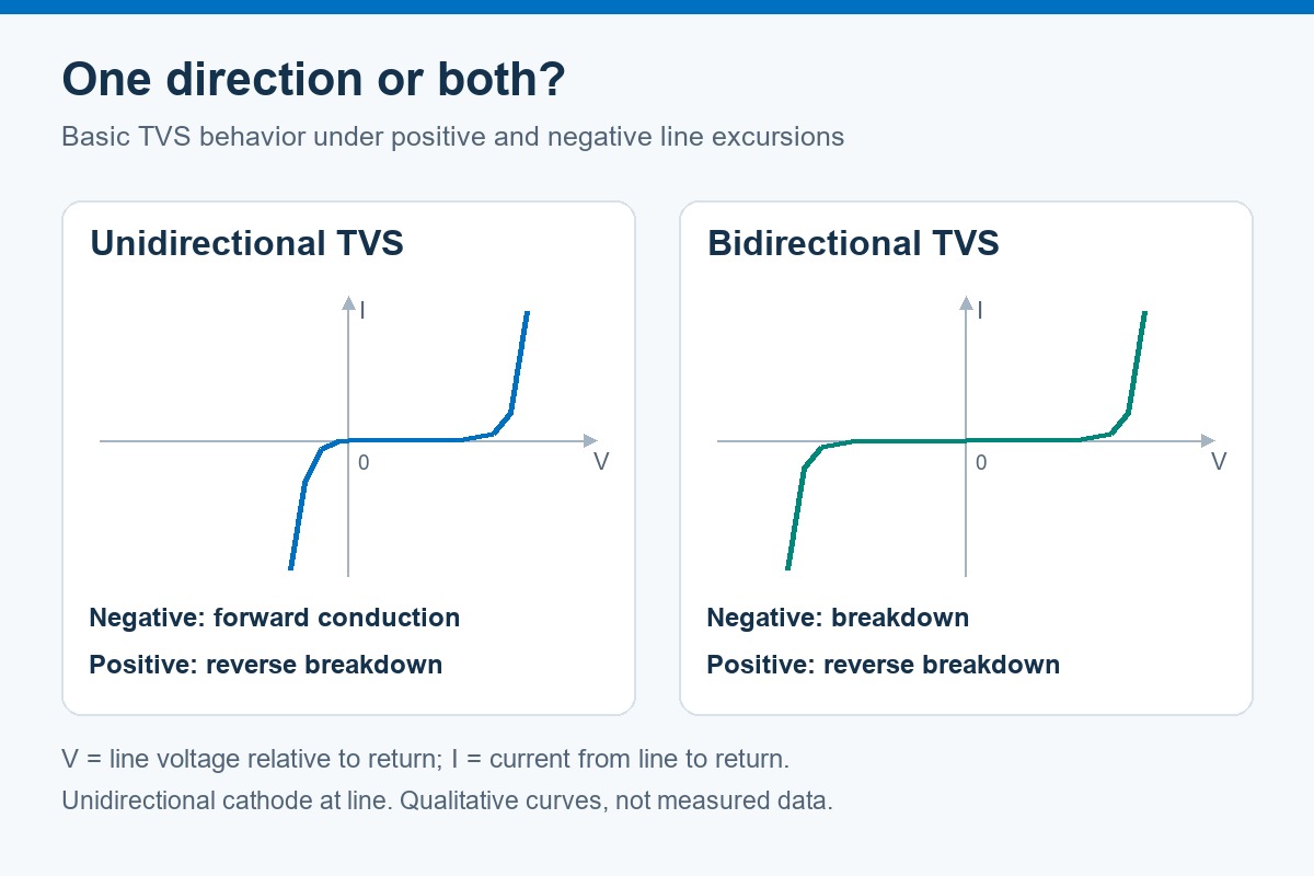 TVS diode vs Zener diode