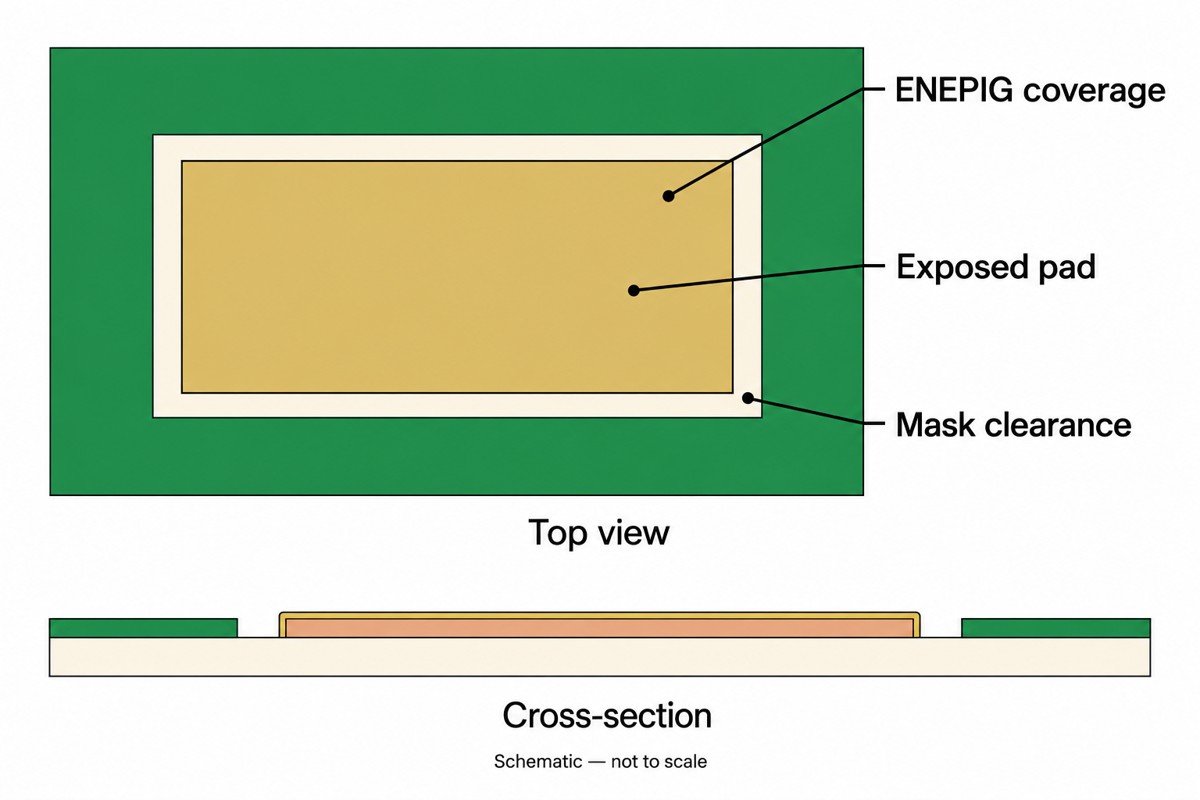 wire-bondable ENEPIG PCB