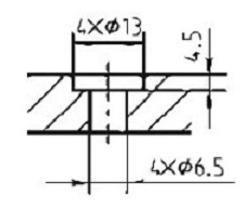 PCB counterbore 