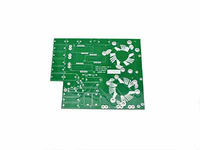 PCB with green solder mask